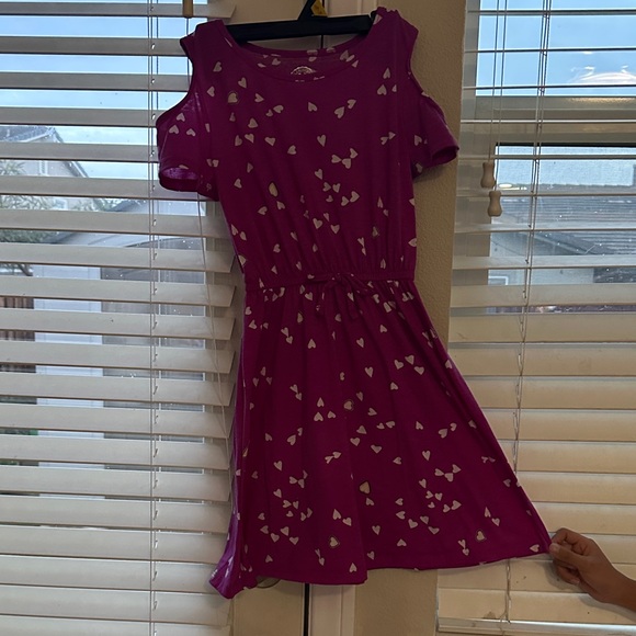 Authentic American Heritage So girls medium size 10 Fuscia with white hearts - Picture 4 of 10